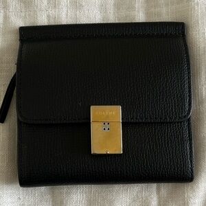 Polène Black Leather Wallet